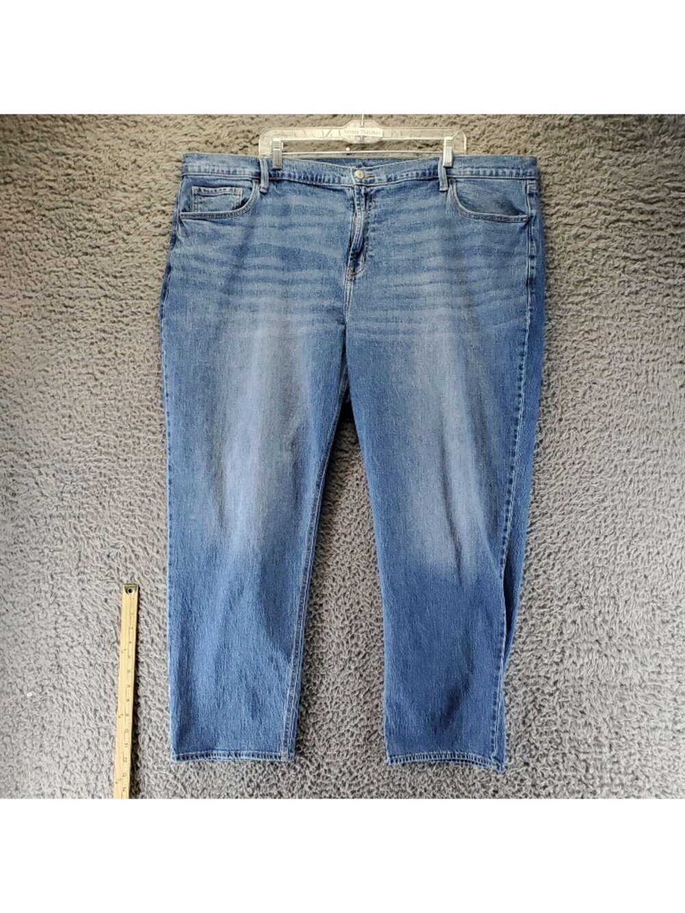 Old Navy Jeans Womens Size 24 Plus Blue Wow Boyfriend Stretch Denim *Read*